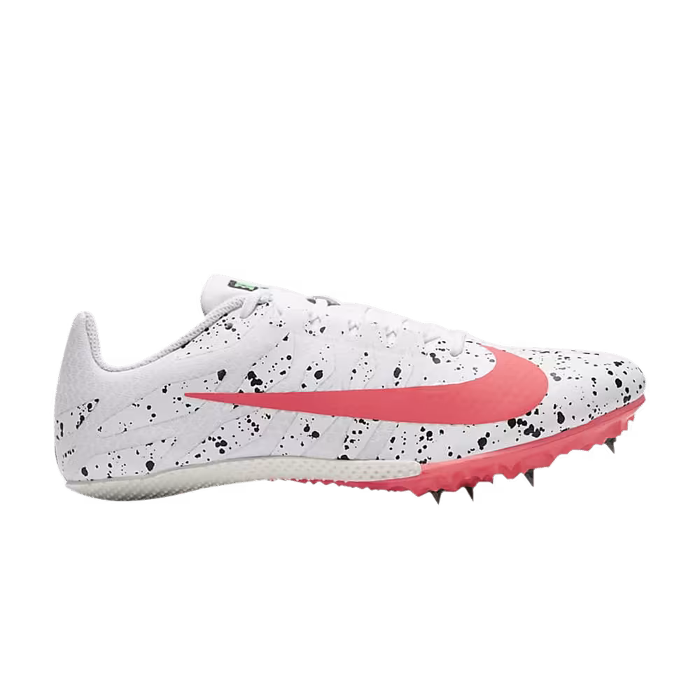 Nike Zoom Rival S 9 Paint Splatter - White Crimson Jade