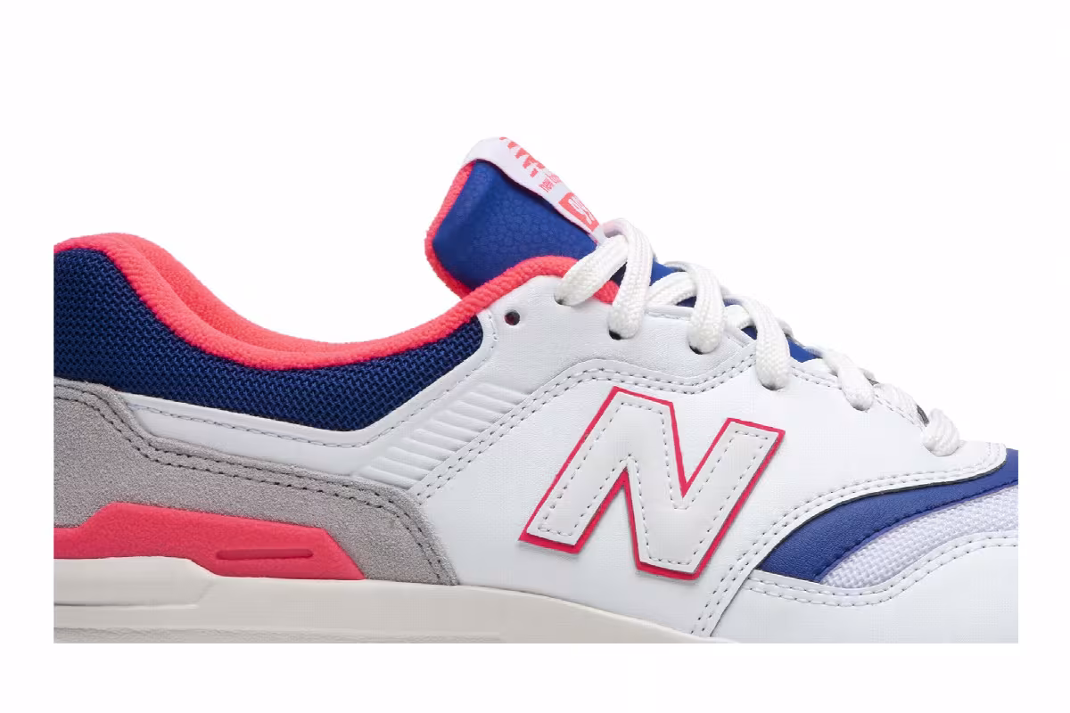 New Balance 997 White Pink Blue, view 3