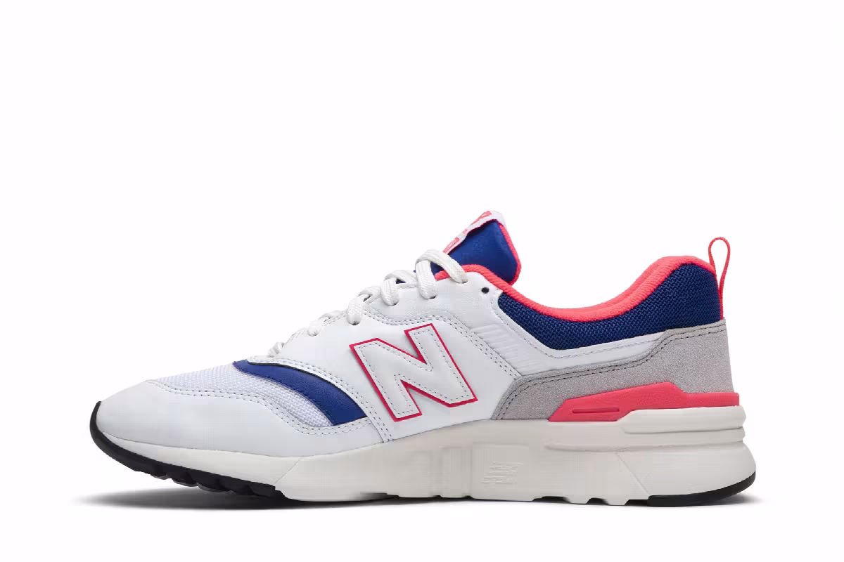 New Balance 997 White Pink Blue, view 4