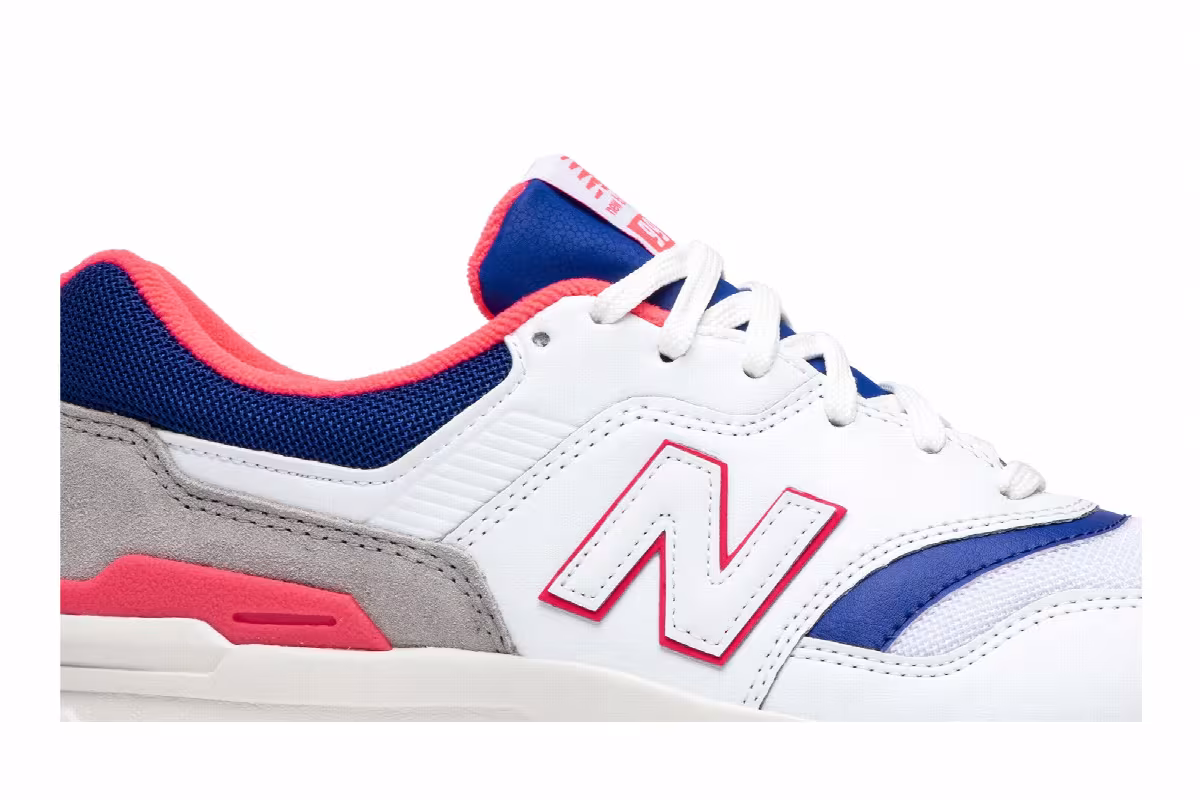 New Balance 997 Wide White Laser Blue, view 3