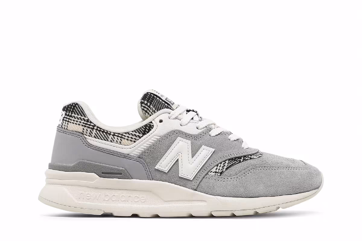 New Balance Women's 997 Grey White Black, view 2