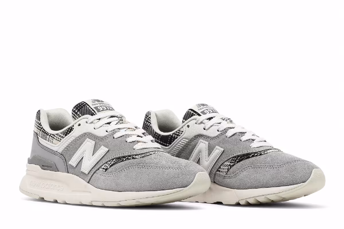 New Balance Women's 997 Grey White Black, view 9