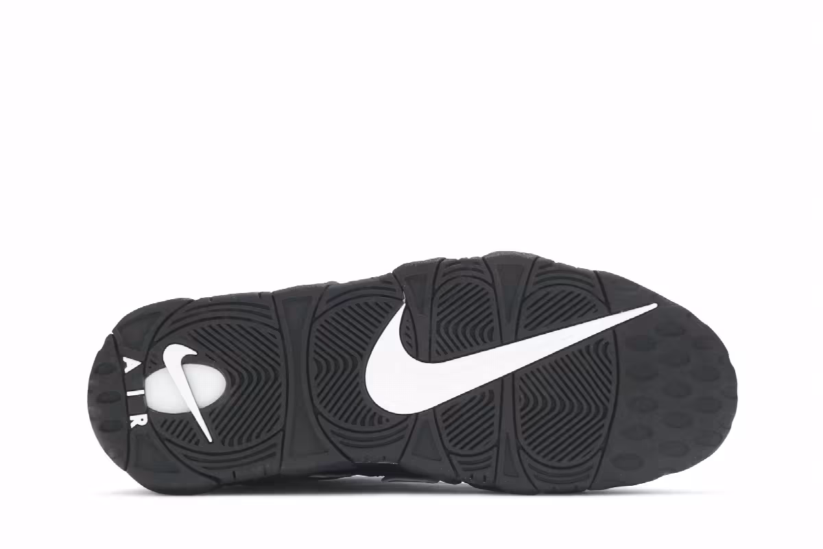 Nike Air More Uptempo Black White 2020, view 5