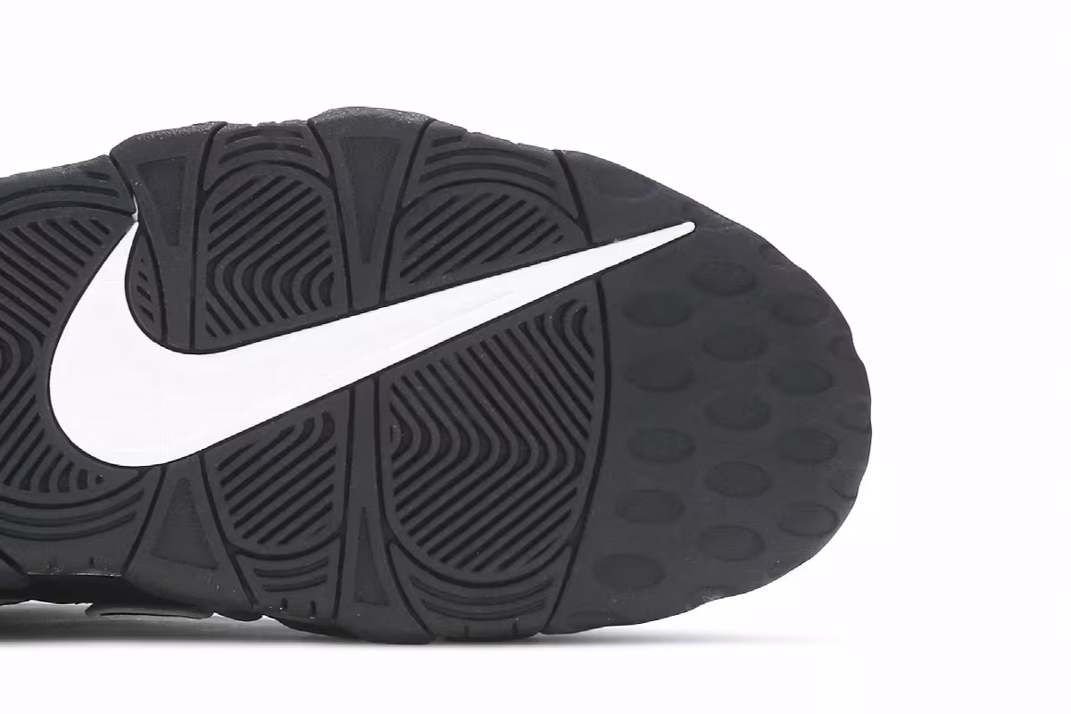 Nike Air More Uptempo Black White 2020, view 6