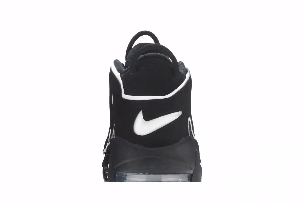 Nike Air More Uptempo Black White 2020, view 8
