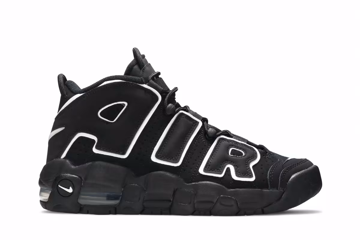 Nike Air More Uptempo GS Black 2020, view 2