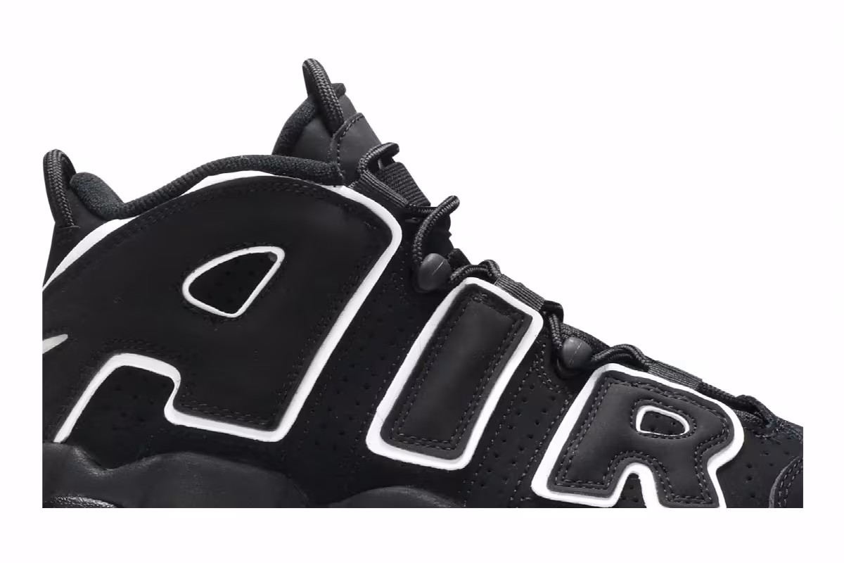 Nike Air More Uptempo GS Black 2020, view 3
