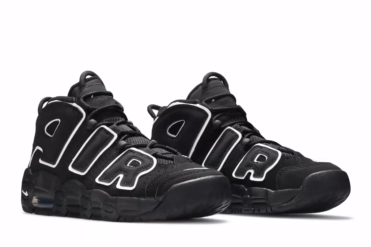Nike Air More Uptempo GS Black 2020, view 9