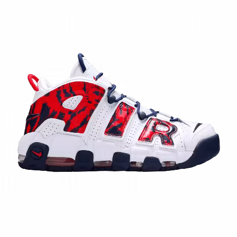Nike Air More Uptempo 'Red Navy Camo'