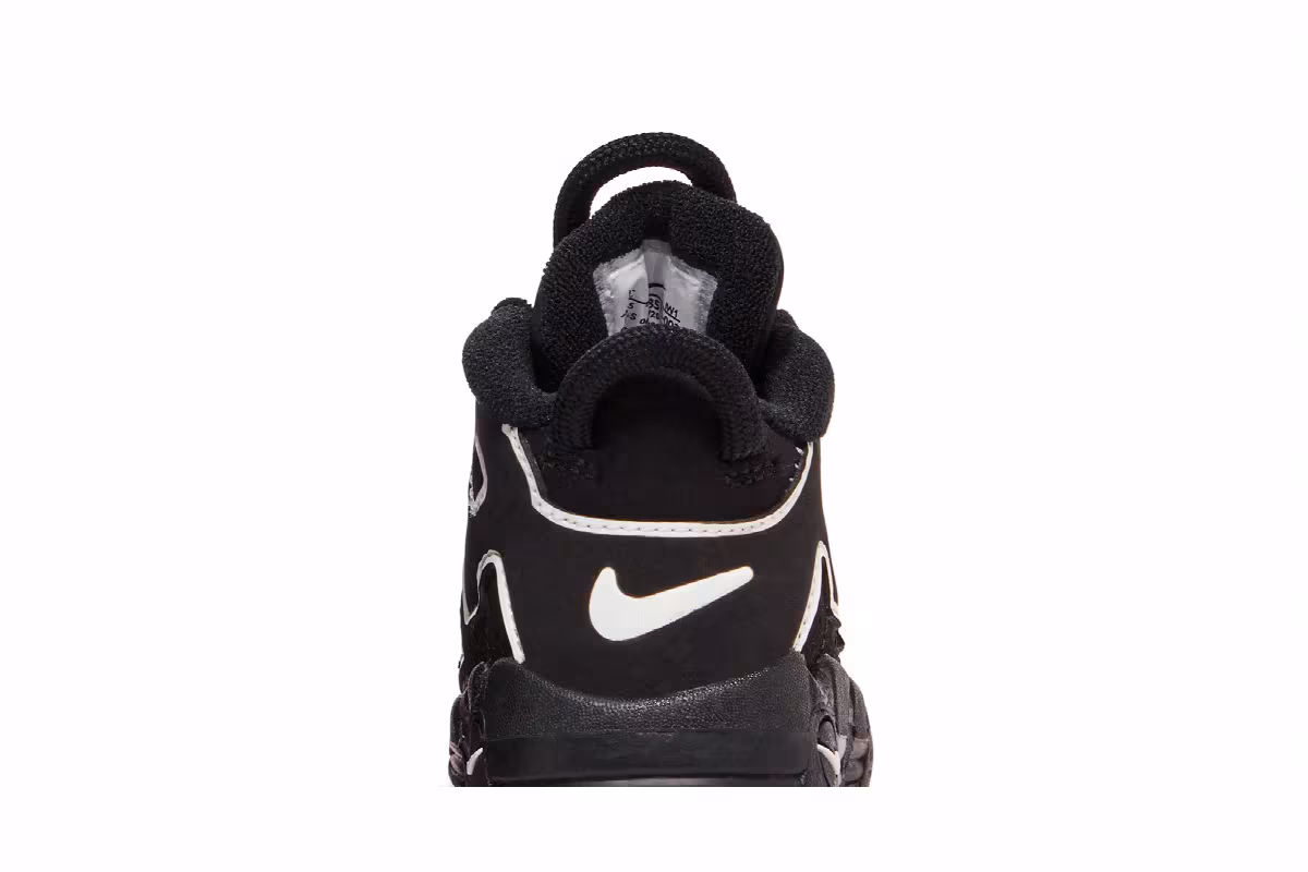Nike Air More Uptempo TD Black White, view 8