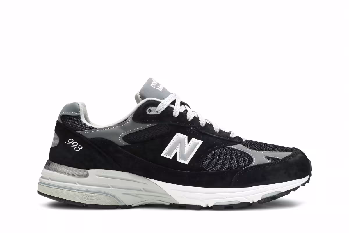 New Balance 993 Made In USA Black White, view 2