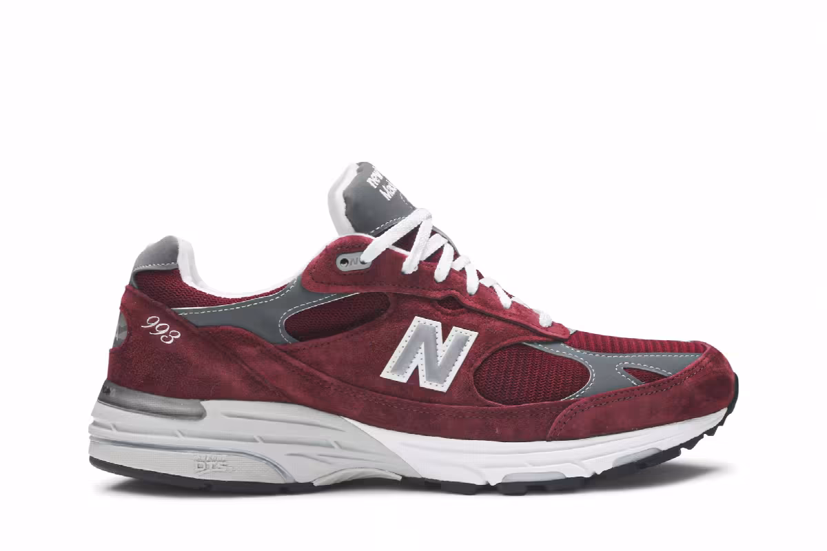 New Balance 993 Made in USA Burgundy, view 2