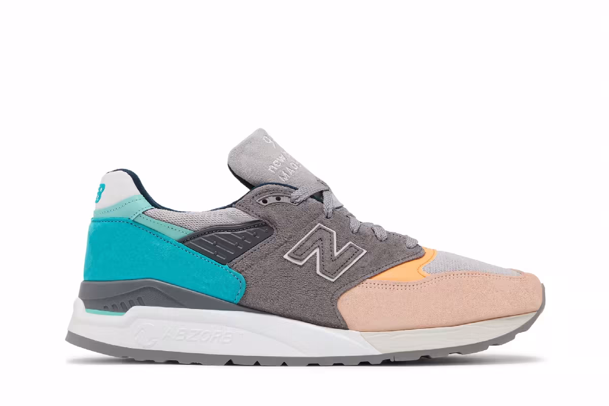 New Balance 998 Made in USA Sand Teal, view 2