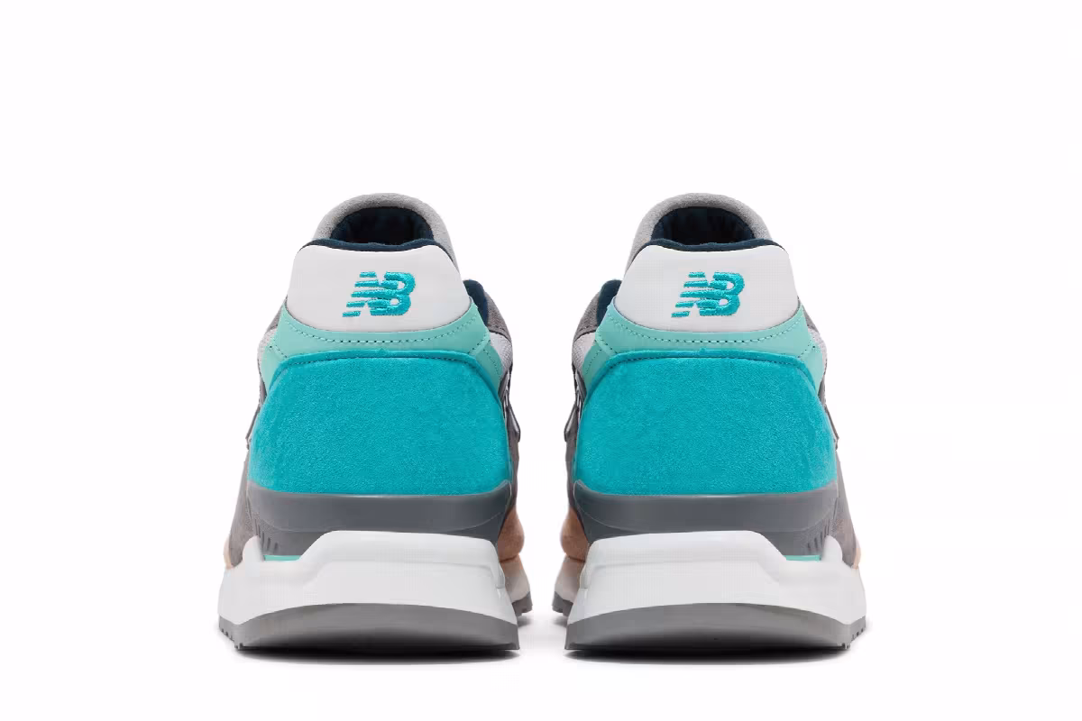 New Balance 998 Made in USA Sand Teal, view 7