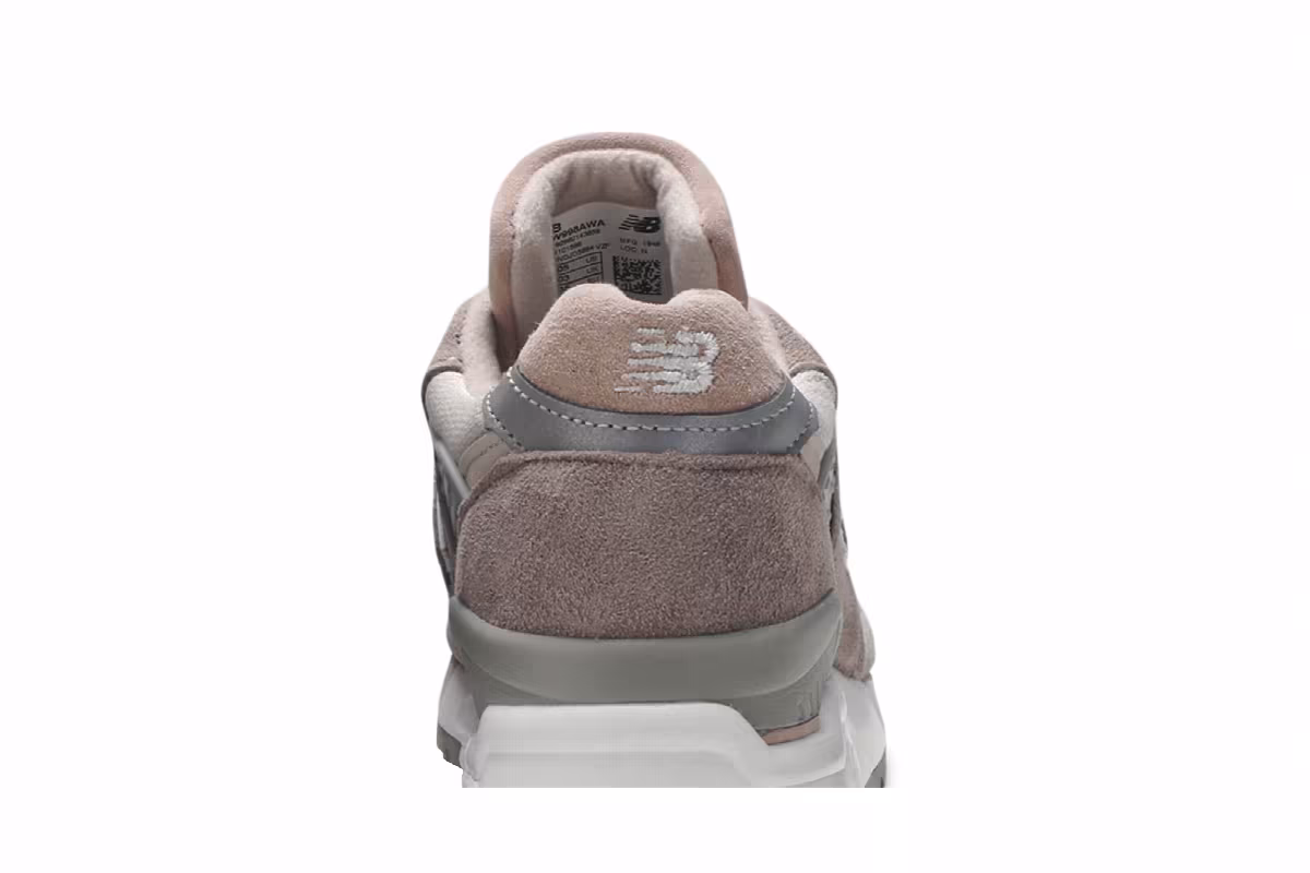 New Balance Women's 998 Made in USA B Pink Grey, view 8