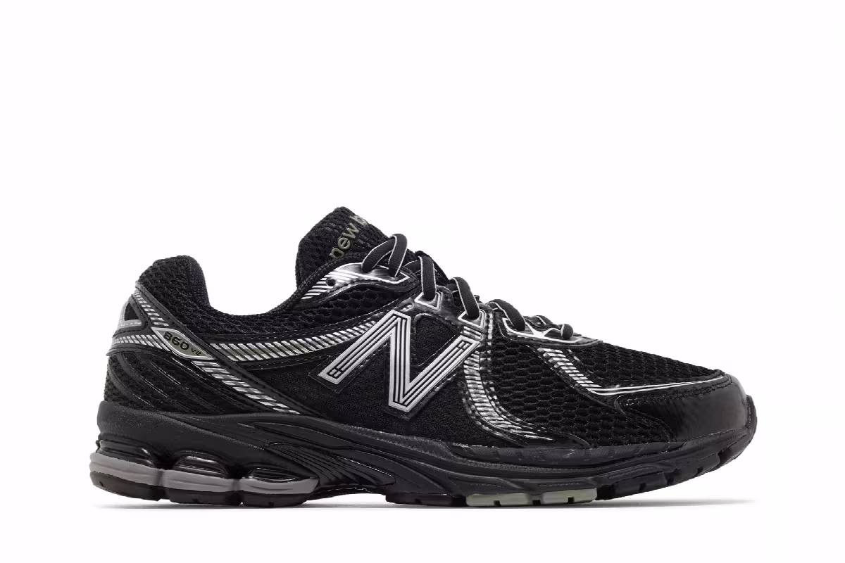 New Balance 860v2 Black Grey, view 2