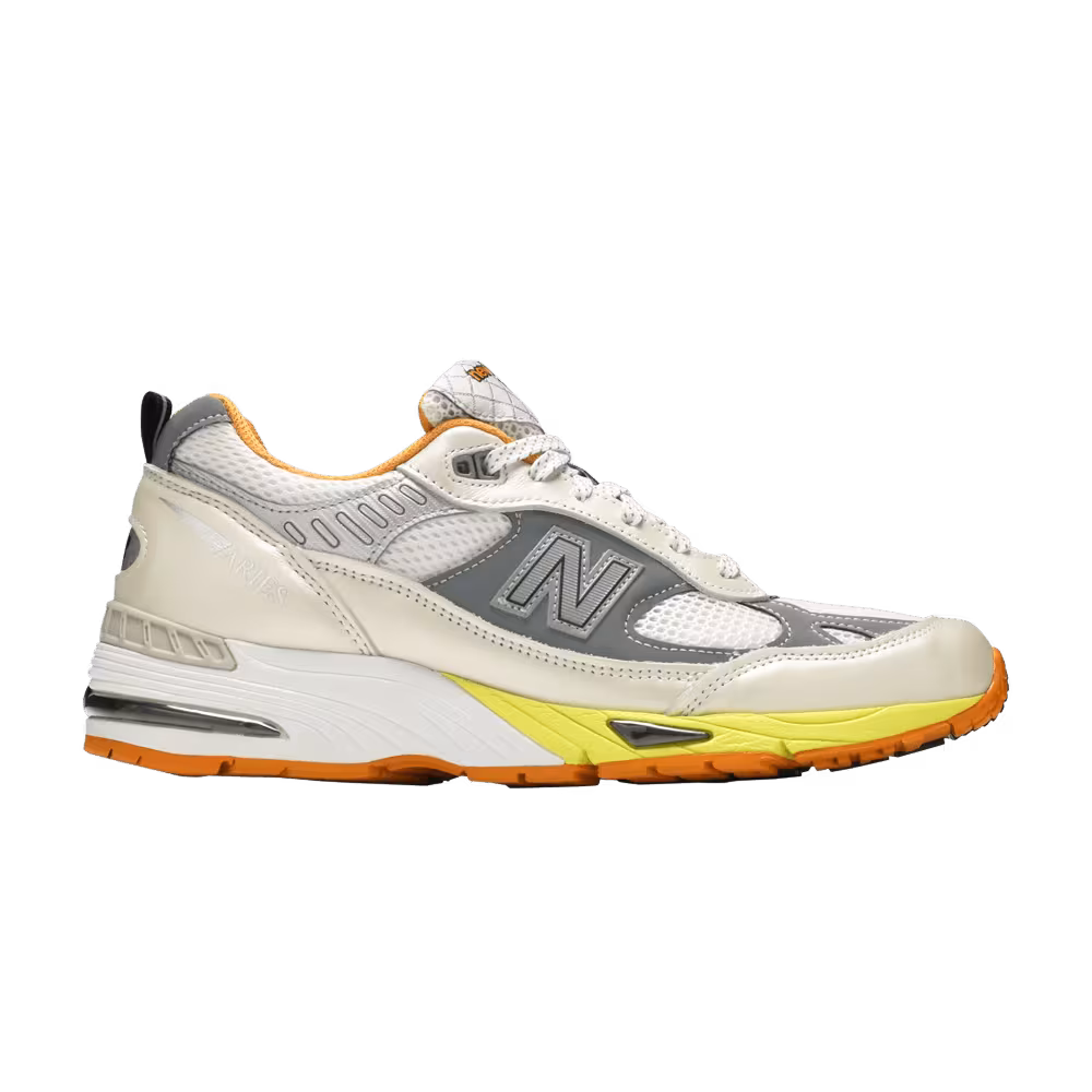 Aries x New Balance 991 Made In England Orange Silver