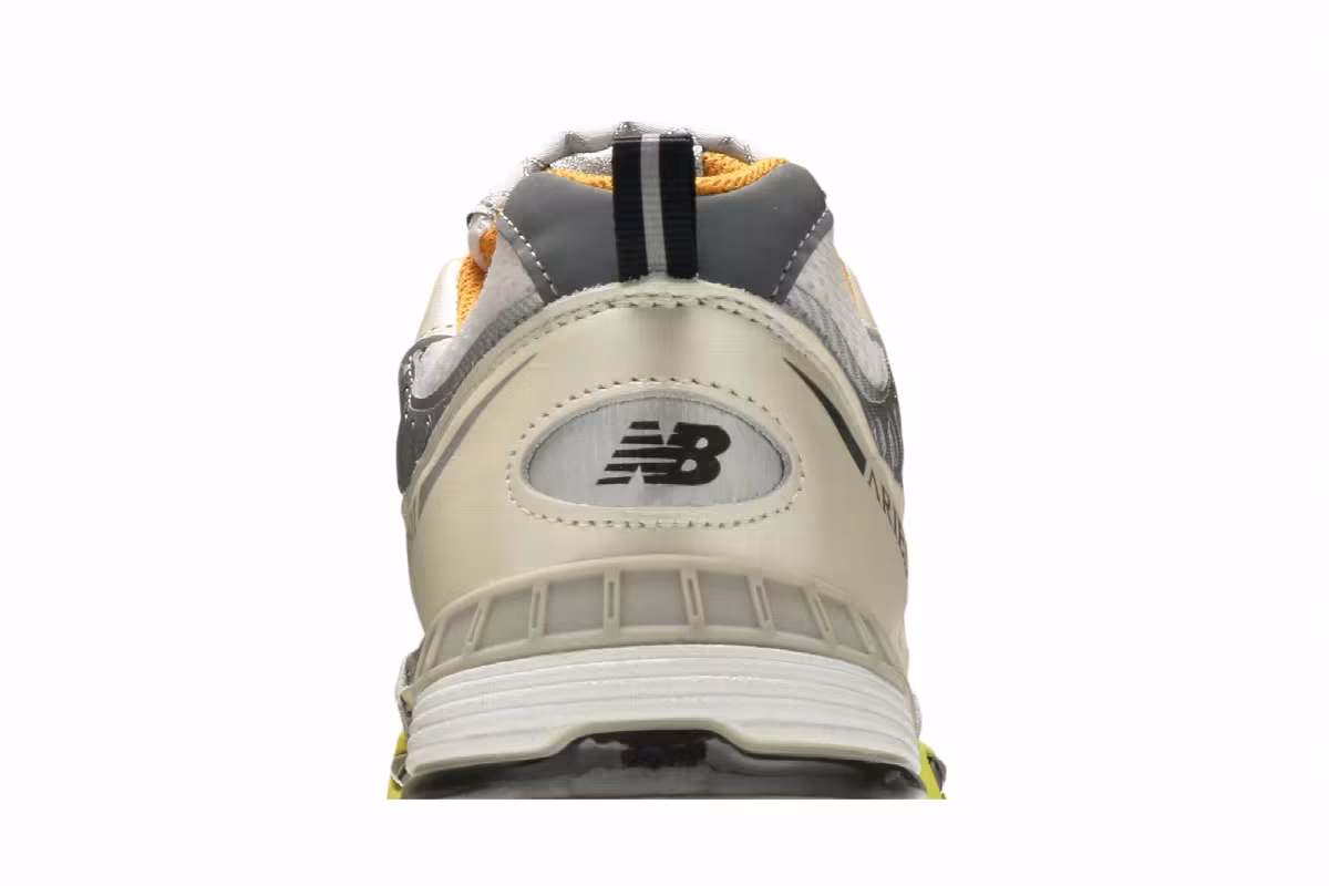 Aries x New Balance 991 Made In England Orange Silver, view 8