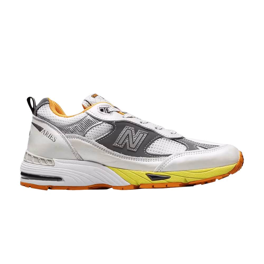 Aries x New Balance Women's 991 Made in England Orange Silver