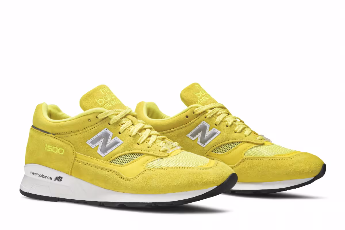 Pop Trading Company x New Balance 1500 Made in England Electric Yellow, view 9