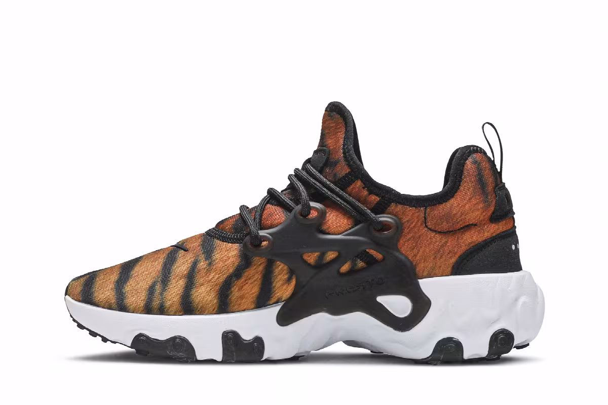 Nike React Presto Premium Tiger Print, view 4