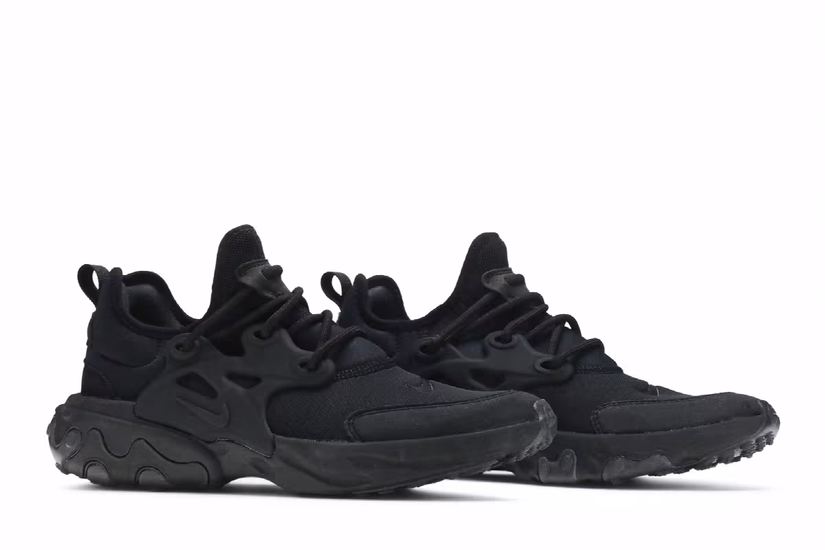 Nike React Presto GS Triple Black, view 9