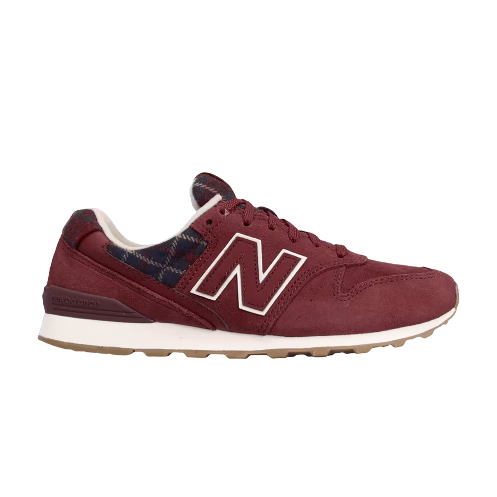 New Balance Women's 996 Red Beige Navy