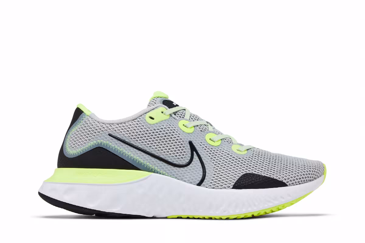 Nike Renew Run Grey Fog Volt, view 2