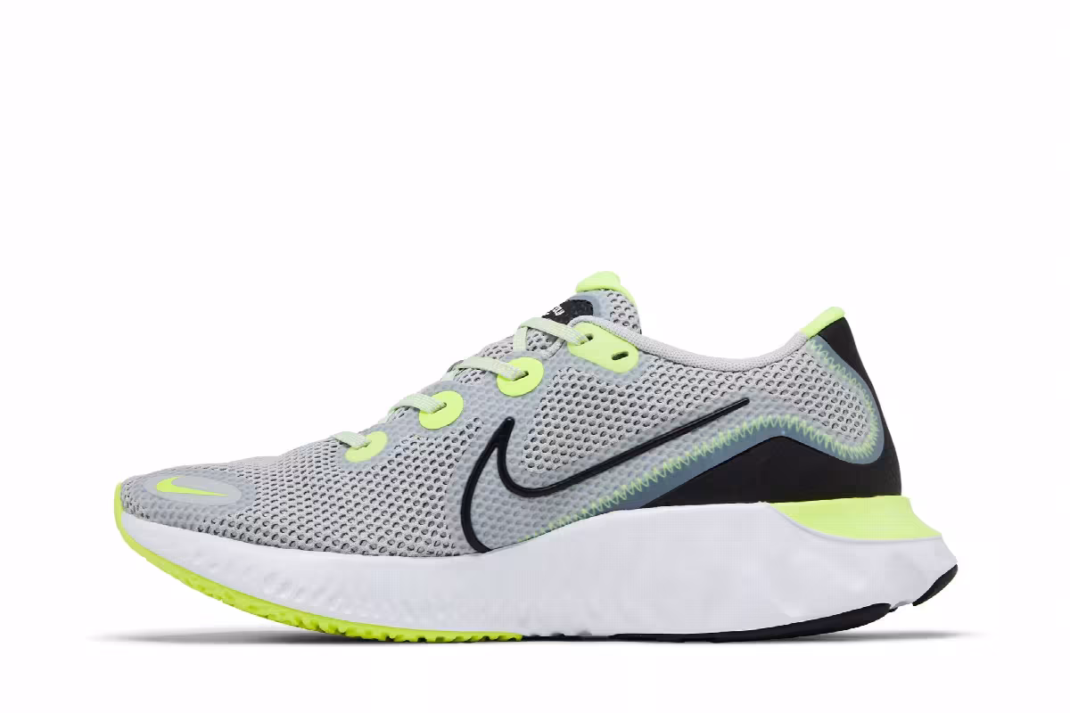 Nike Renew Run Grey Fog Volt, view 4