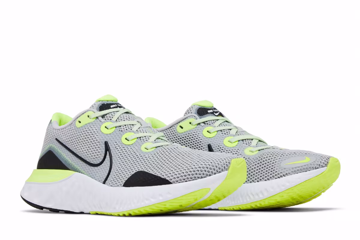 Nike Renew Run Grey Fog Volt, view 9