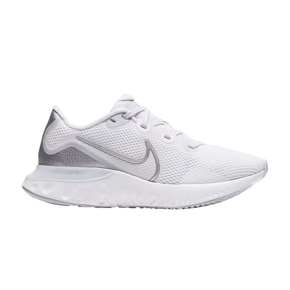 Nike Women's Renew Run White Metallic Silver