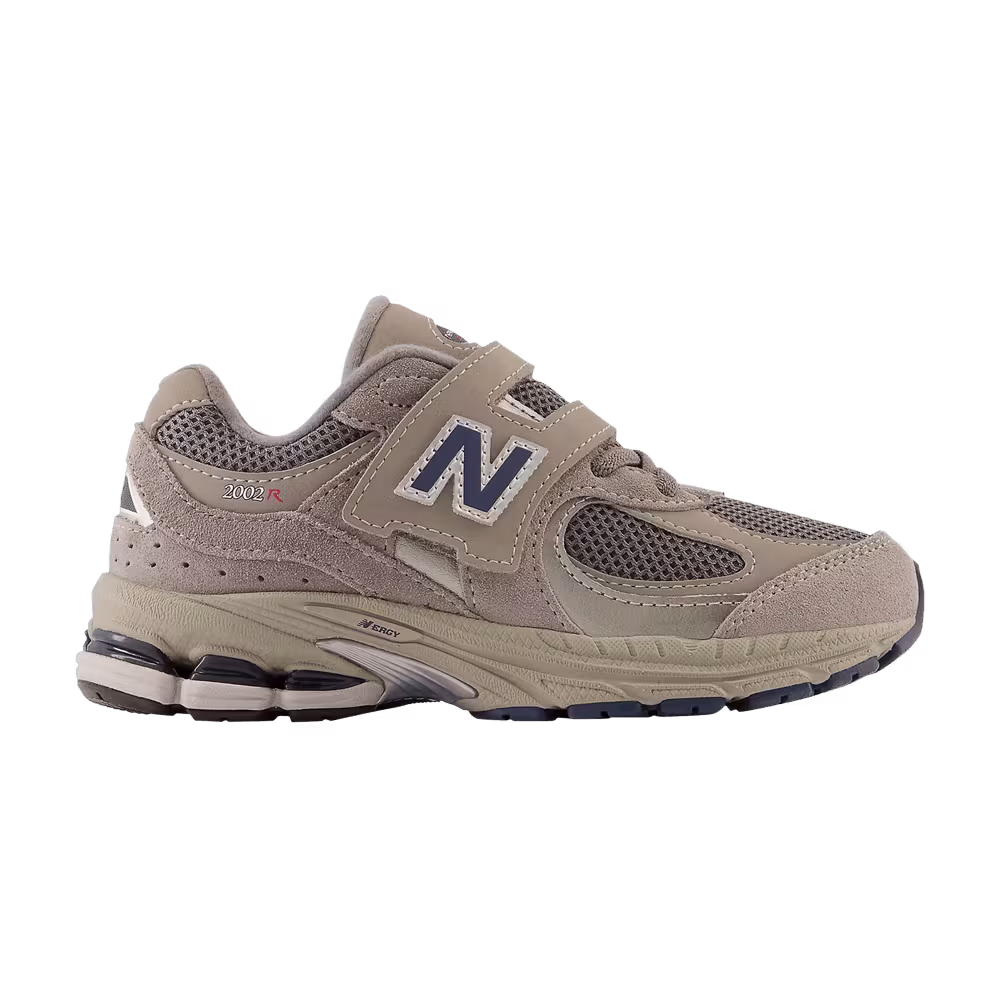New Balance 2002R Hook & Loop Little Kid Wide Grey Natural Indigo