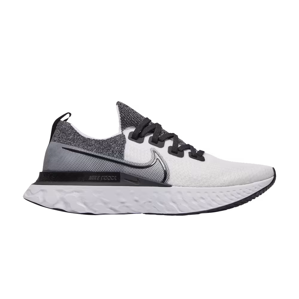 Nike React Infinity Run Flyknit Black White