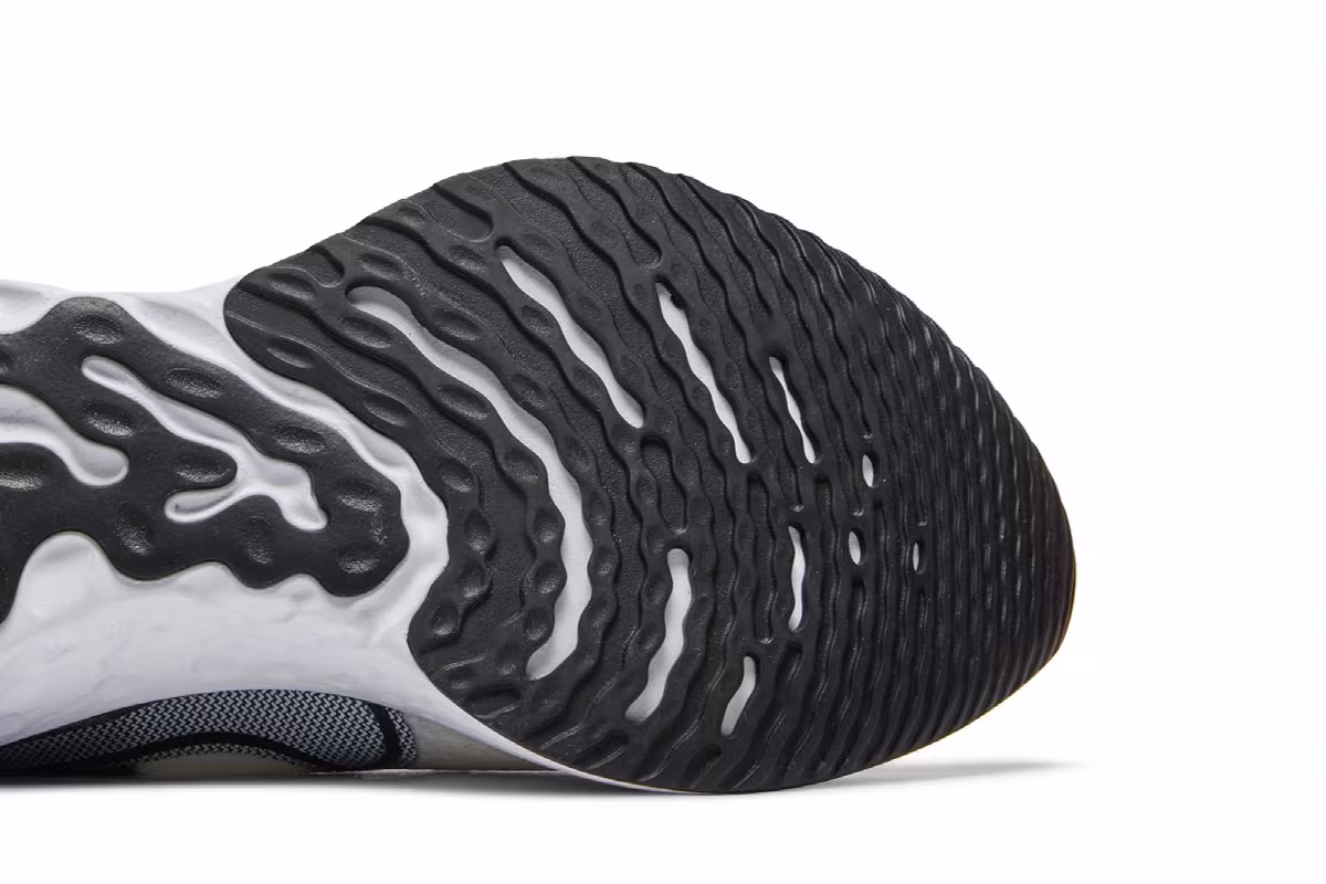 Nike React Infinity Run Flyknit Black White, view 6