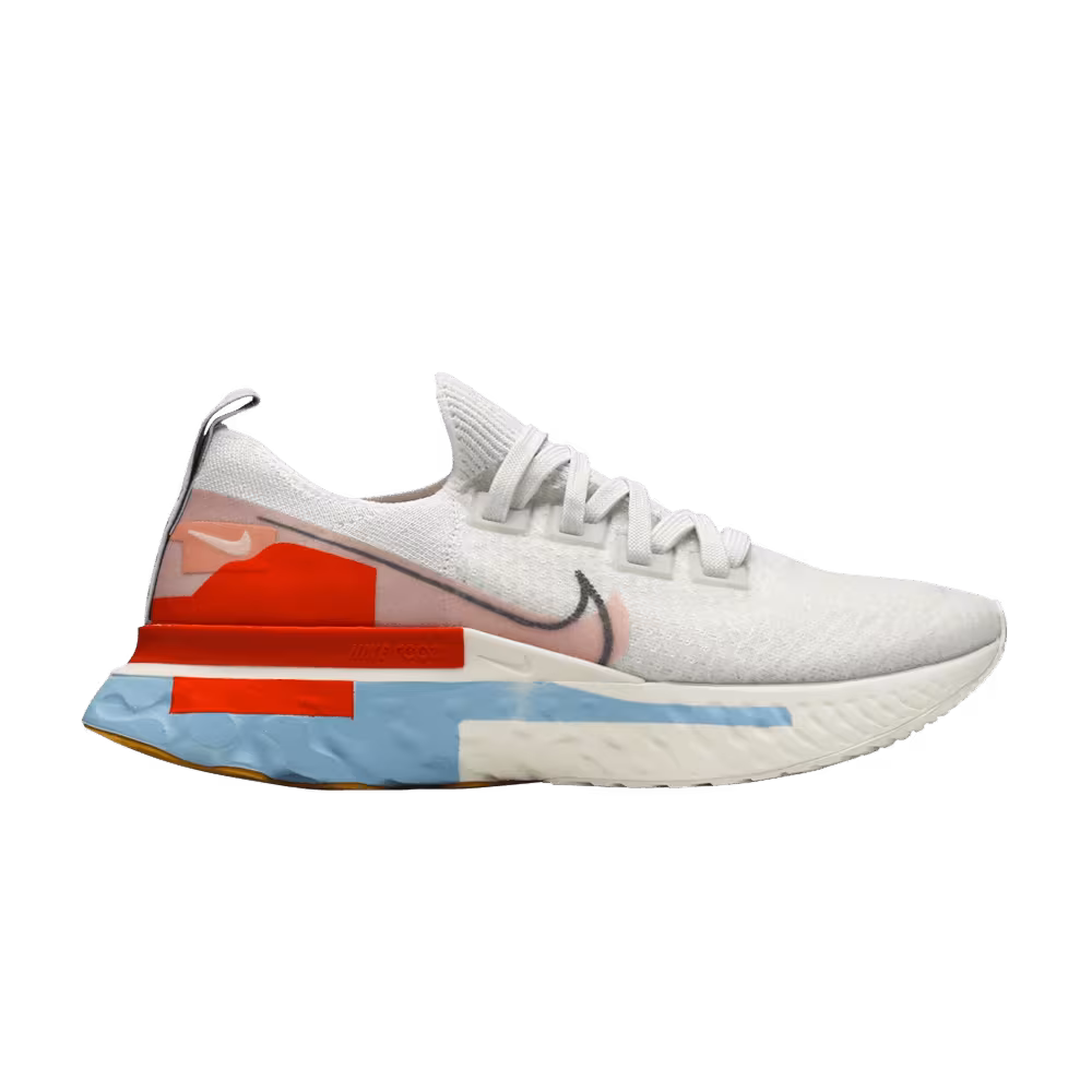 Nike Women's React Infinity Run Flyknit Psychic Blue Coral