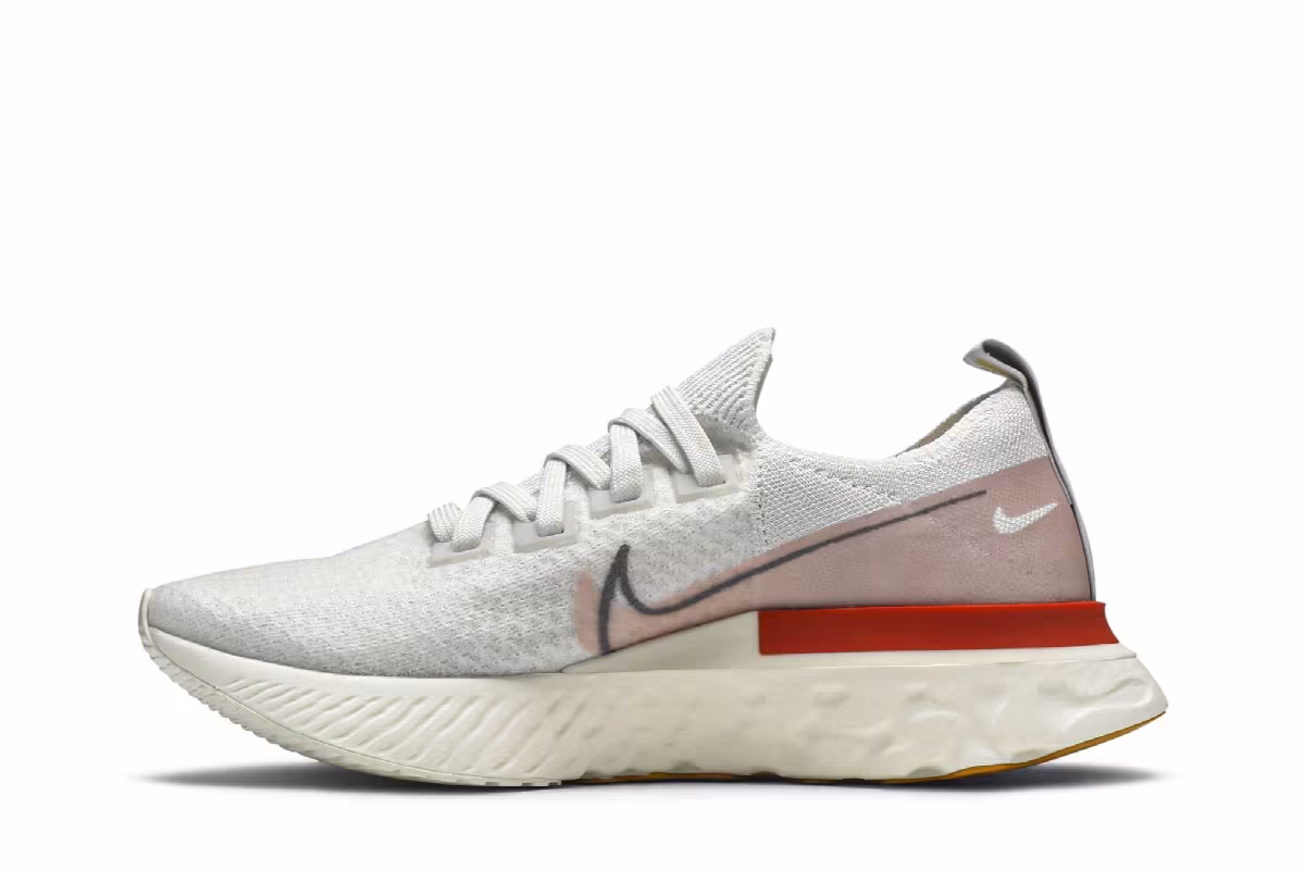 Nike Women's React Infinity Run Flyknit Psychic Blue Coral, view 4