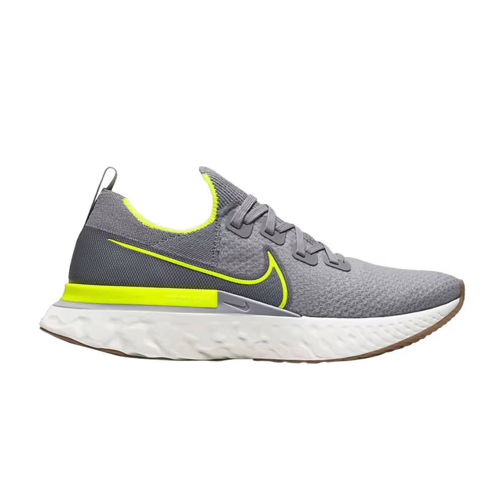 Nike React Infinity Run Flyknit Particle Grey Volt