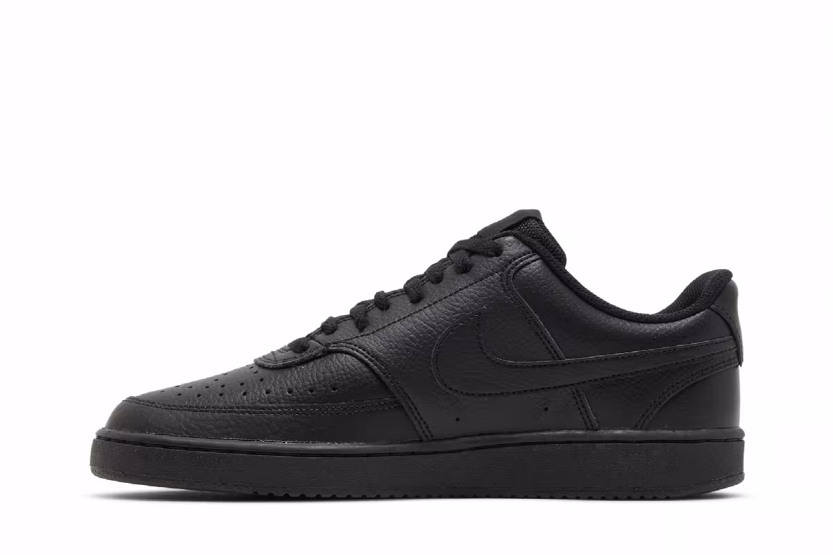 Nike Court Vision Low Triple Black, view 4