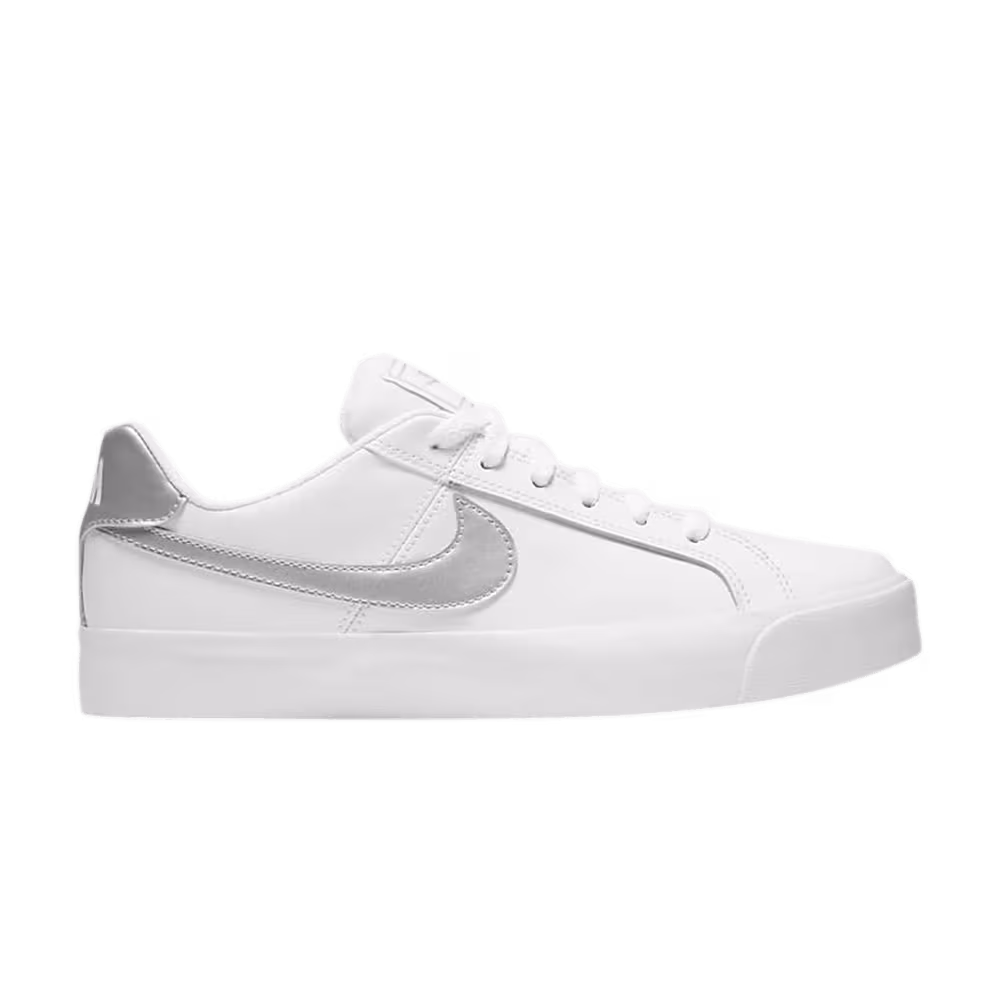 Nike Women's Court Royale AC White Metallic Silver