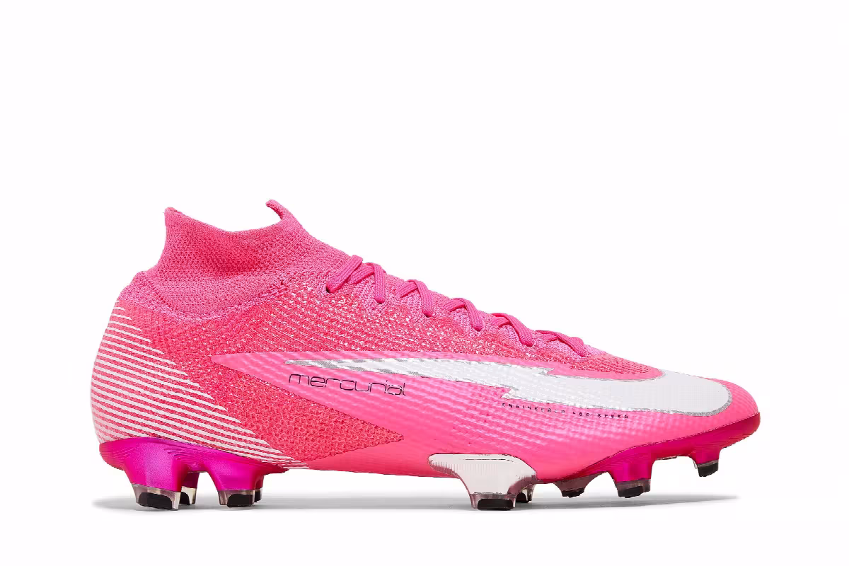 Kylian Mbappé x Nike Mercurial Superfly 7 Elite FG Pink Panther, view 2