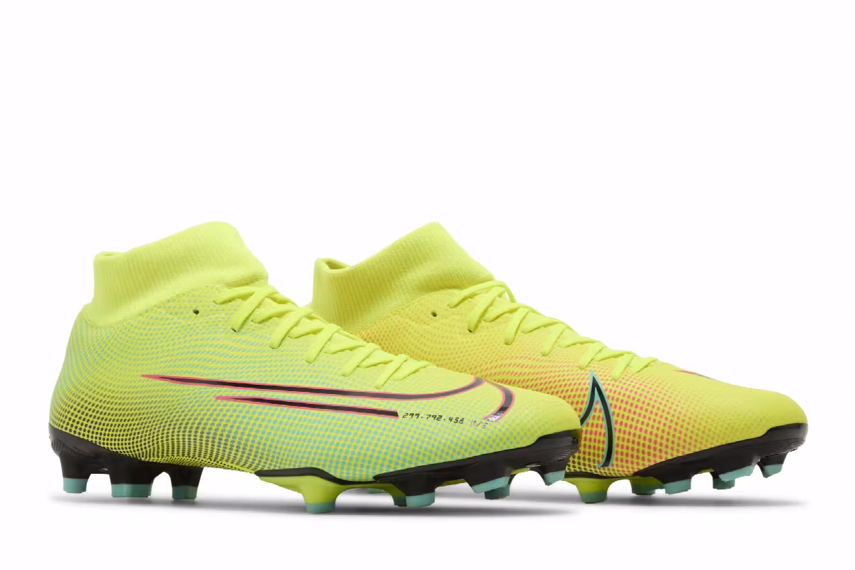 Nike Mercurial Superfly 7 Academy MDS MG Lemon Venom Aurora, view 9
