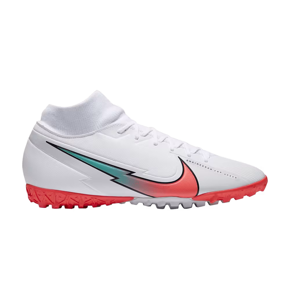 Nike Mercurial Superfly 7 Academy TF White Crimson Jade