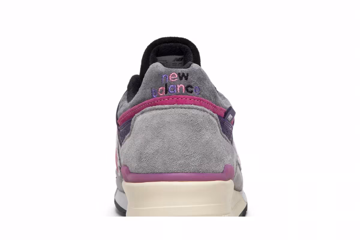 Kith x United Arrows & Sons x New Balance 997 Grey Pink, view 8