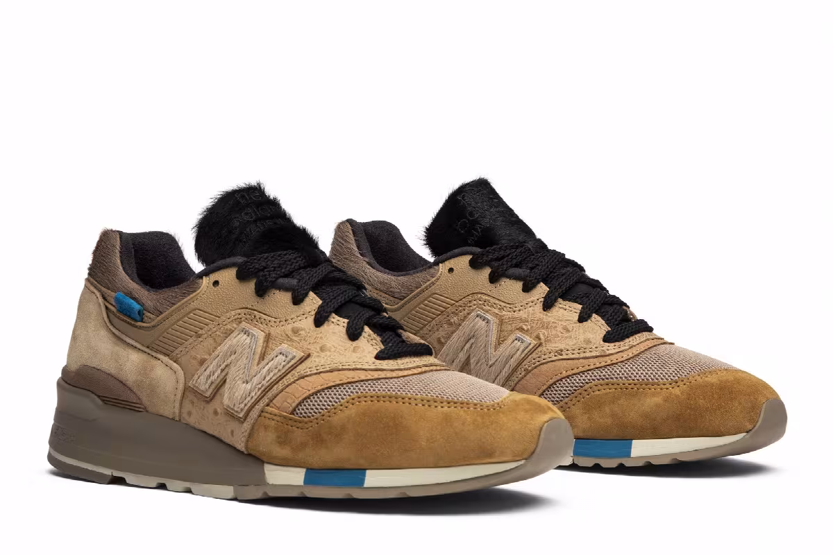 Kith x nonnative x New Balance 997 Dune, view 9