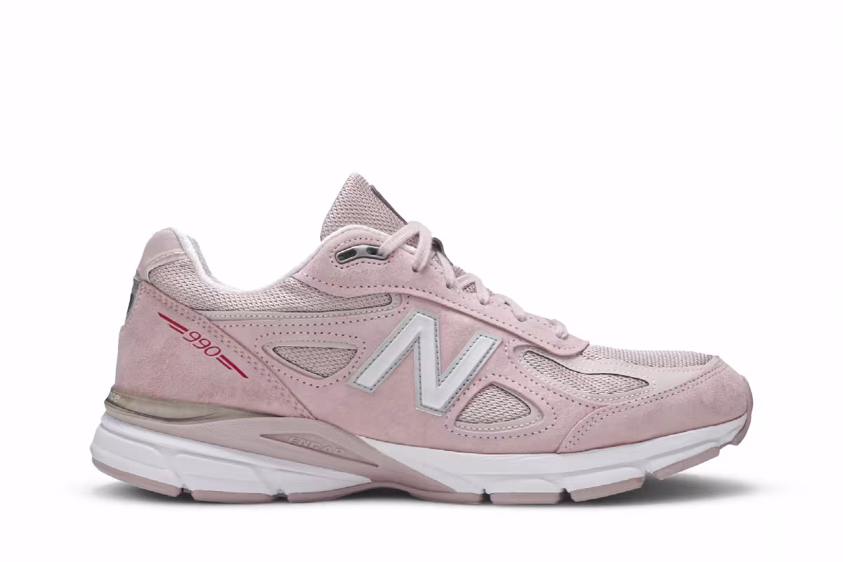 New Balance 990v4 Made In USA Pink Ribbon, view 2
