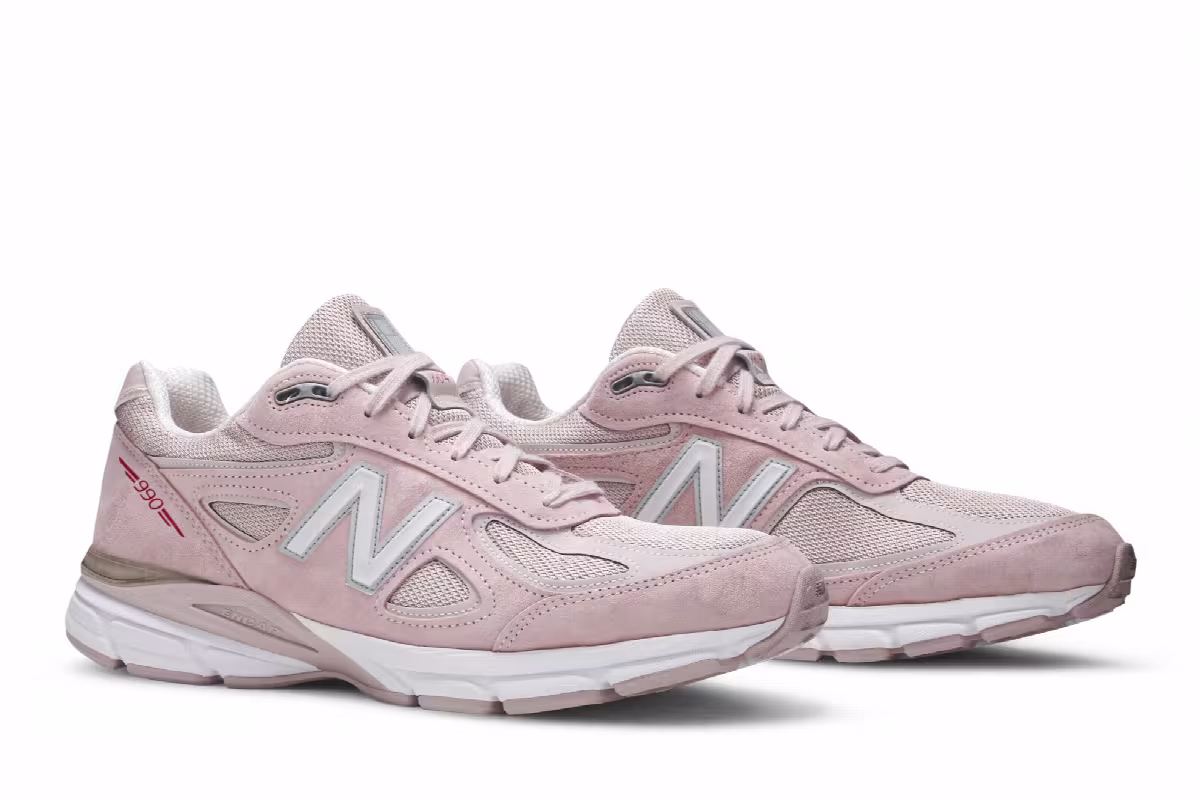 New Balance 990v4 Made In USA Pink Ribbon, view 9