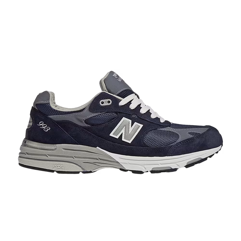 New Balance 993 Made in USA 2E Wide Navy White