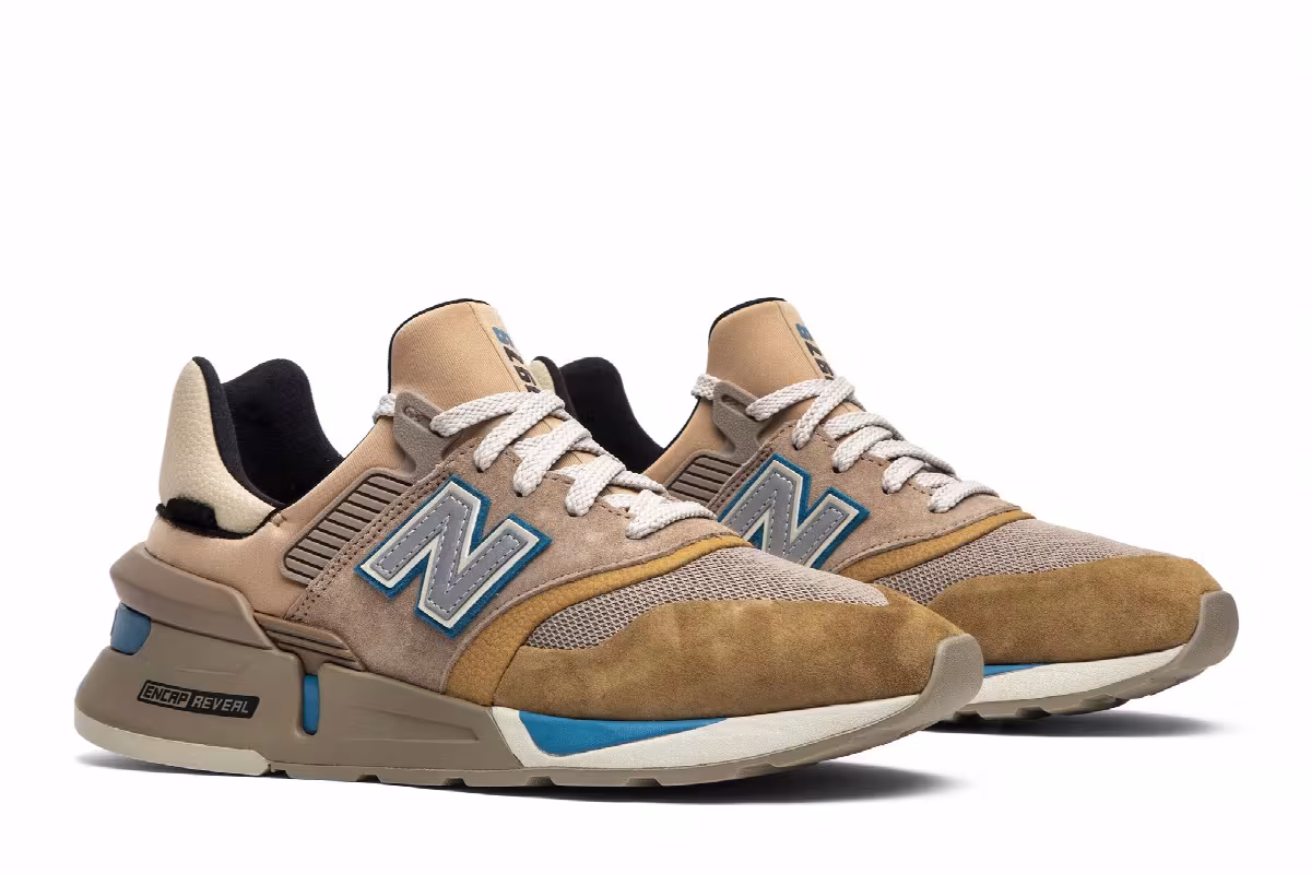 Kith x nonnative x New Balance 997S Dune, view 9