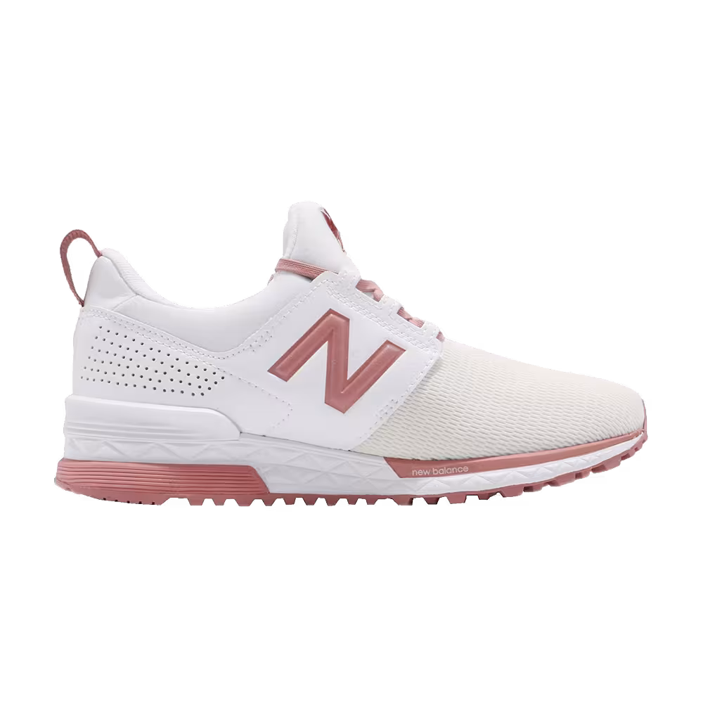 New Balance Women's 574 White Pink