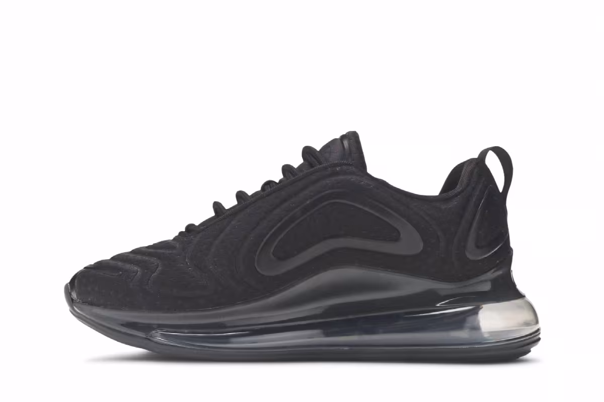 Nike Women's Air Max 720 Black Jersey Mesh, view 4